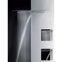Gessi Tremillimetri, ducha mural 200, para montaje en pared con