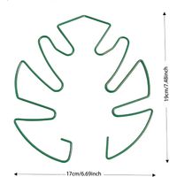 Tuteurs anti-basculement en fer forgé pour pots de fleurs — Grande taille, verts (paquet de 5)