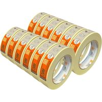 Zulu Premium Painters Beige Masking Tape (L)50m (W)25mm, Pack of 12