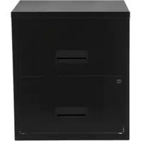 Pierre Henry 2 Drawer Maxi Tall Filing Cabinet - Black