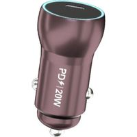 Chargeur pour électroportatif Chargeur de voiture Type-C Chargeur de voiture PD Chargeur de voiture pour téléphone portable (Marron)