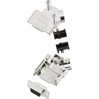 TRU COMPONENTS TCD45PKM09DBSK 7709468 KIT connettori femmina SUB-D 45 ° Numero Poli (num): 9 Punte a saldare 1 pz.