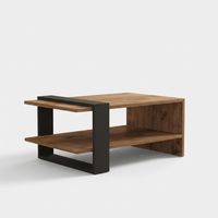 Design-Couchtisch mit zwei Ablagen aus Melamin Ova