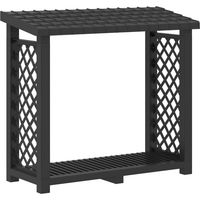 vidaXL Firewood Rack 114 x 46 x 101 cm PP Anthracite