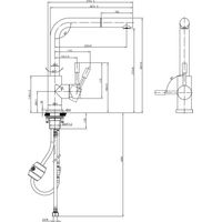 Villeroy & Boch 969901LC Mitigeur de cuisine Steel Shower Window