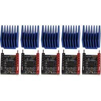 5 jeux de pilote moteur pas à pas UART ultra silencieux, module avec dissipateur thermique, accessoire TMC2209