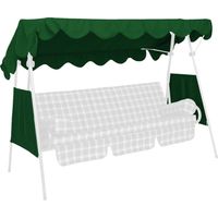 Angerer Tetto del Dondolo 200 x 120 cm qualità polietilene con 2 Parte Laterale Verde