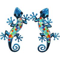Signes Grimalt Mur Adorno Lizard Figure Mur mur adorno 2u jardin bleu 1x17x36cm 28100