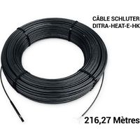 Câble de chauffage 12.5 W/M DITRA HEAT E HK SCHLUTER 216.27 mètres