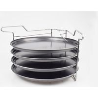 5-tlg. XL Pizza Backset Backblech Pizzableck Pizza Backset Blech Set Flammenkuchen