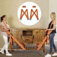 Sangles de Déménagement et de Levage Sangle Portage demenagement Sangle Transport Meuble 2 Personnes Sangles de manutention Sangle Levage Jusqu'à 220kg -