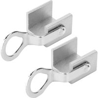 Lot de 6 verrous de sécurité réglables en alliage d'aluminium pour fenêtres coulissantes, type D.