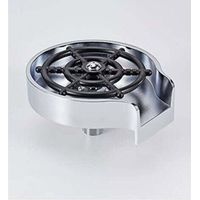 Lave-verres pour évier, nettoyant pour vitres d'évier, lave-verres, brosse à verre pour évier de bar, acier inoxydable, lave-bouteilles, accessoires d'évier de cuisine, lave-verres, argent-DOU