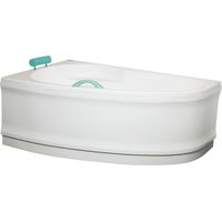 Siko Grembiule per vasca Luiza da 160 cm in acrilico, angolo sinistro, bianco (LUP1600L)