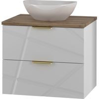 Mobile bagno con lavabo Aurora bianco 60cm