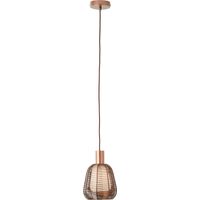 Brilliant Lamp Wallace suspension à 1 lampe café aluminium foncé marron 1x A60, E27, 40 W