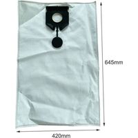 Set di 5 sacchi aspirapolvere compatibili Kärcher 2.889-154.0, per NT 30/1 30L, accessori aspirazione