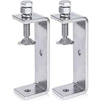 2Pcs Serre Joints C 100MM, Pince C Acier Inoxydable, Pince en C Pince à Bois avec Larges Ouvertures de Mâchoire pour Soudage Charpentier Montage Domestique, l'Ébénisterie
