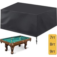Couverture de table de billard, 7 8 9ft Couvertures de table de billard avec cordon de serrage Couverture de table imperméable durable pour table de billard / table rectangulaire (9 pi : 113 x 61 x 32