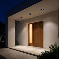 LEDS C4 Dako Ajustable ø100mm Foco empotrable LED para exterior Pequeño Negro IP65 IK06 3000K
