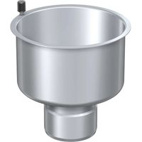 ACO Variant-CR Desagüe DN100 con borde de sujeción Inclinación de la espiga 90Grados sin sifón, 9519.00.00