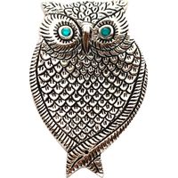 Signes Grimalt Portaincienso Regalo Quemador Incienso Buho Complementos Natura Gris 8x13x2cm 36805