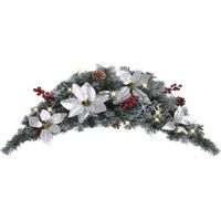 FIMEI Arche de Noël avec lumières LED Vert 90 cm PVC