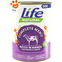 Life Dog Nutrition Plus Adult Manzo Con Patate e Carote - Life Dog Nutrition Plus Adult Manzo Con Patate e Carote - Lattina Da 400 Gr