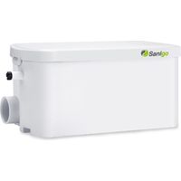 Sanigo Silent Shower Pump 250W 30dB for Shower and Sink with Air-conditioning inlet