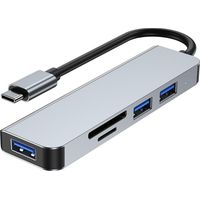2103T USB C Hub 5-in-1 Type C Docking Station with USB3.0+USB2.02+SD/TF Card Readers Multi-port Hub