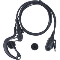 Casque Microphone Écouteur Compatible Talkie-Walkie PTT avec Connecteur Kenwood