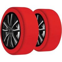 DAC Calcetines de nieve - 225/55 R16 - 2 piezas - Cadena de nieve textil para neumáticos - Homologados - DAC Active Series 3D - Tamaño L