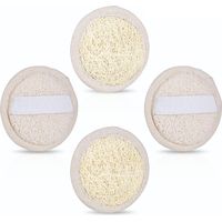 Gant Exfoliant Visage - Éponge Loofah Naturelle pour Gommage Doux du Visage - Convient à Tous Types de Peau - Lot de 4