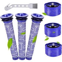 Filtres pour aspirateurs Dyson V6, comprenant 3 accessoires de préfiltration et 3 filtres HEPA, pour les aspirateurs Dyson V6 Motorhead, V6 Absolute et V6 Animal, ainsi que des filtres de rechange pou
