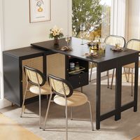 mobile contenitore 187x40 tavolo bar girevole rattan OKMYHOME