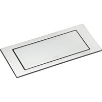 EVOline Backflip Steckdose - versenkbare Steckdose 2 fach mit USB-C Charger, Kunststoff / Glas weiß matt