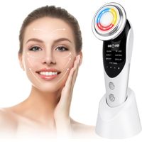 Massageur du visage contre les rides, Massageur du visage 8 en 1, Appareil de visage EMS avec microcourant EMS, Appareil de beauté du visage pour le serrage et le levage de la peau
