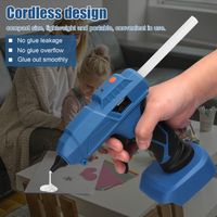 GARRYFIZH Professional Cordless Hot Melt Glue Machine Portable Home Crafts DIY Repair Tool Kit with Glue Stick