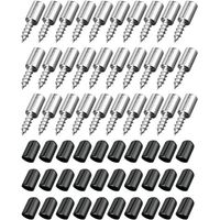 30 Pcs Shelf Support Pins with Rubber Protection, Self-Tapping Shelf Pegs for Furniture, Cabinets, Bookcases, Wine Coolers, ø7.5 mm, Holds Up to 20 kg