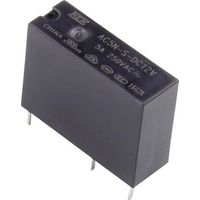 HKE AC5N-S-DC12V Relais pour circuits imprimés 12 V/DC 5 A 1 NO (T) 1 pc(s)