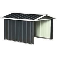 Abri de jardin pour tondeuse à gazon robot-tondeuse - garage tondeuse robot - tôle acier gris