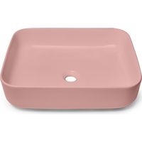 Set Vasque Infinitio à poser 50x39 cm + Bonde, Rose (SATINF5039PM-SETBP)