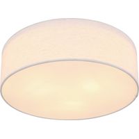 Globo - plafón - Ava - blanco - metal - Ø 40cm - E27 - 15447D
