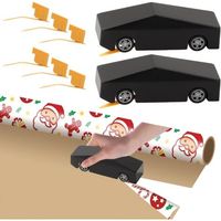 BUNTHAUS 2PCS Coupeur De Papier Cadeau, Découpe de Papier d'Emballage Cadeau, Coupe Papier D'Emballage avec 6 Lames pour Couper du Papier D'emballage et Du Papier Kraft