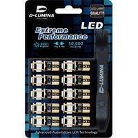 10 Lampada Led T10 W5W Canbus 12V 5 SMD 5050 Blue + Leva Rimozione Antigraffio