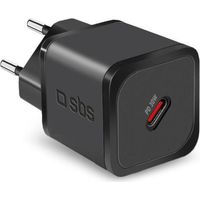 SBS TETRGAN1C30W Ladegerät für Mobilgeräte Kopfhörer, Laptop, Smartphone, Smartwatch, Tablette Schwarz AC Schnellladung Drinnen