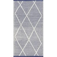 Teppich SYNOPA Blau 80 x 150 cm Baumwolle