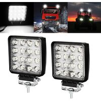 SWANEW LED Arbeitsscheinwerfer 12v 48W Scheinwerfer für Traktor. Auto LED Strahler LKW. Offroad. PKW Zusatzscheinwerfer IP67 Wasserdicht Rückfahrscheinwerfer SUV 2x