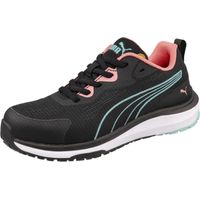 Chaussures de travail Puma Celerity Knit bleues/corail basses S1PS ESD HRO SR véganes pour femmes - 38 (EU)