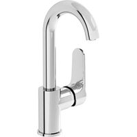 Vitra Root Round Single Lever Side Action Basin Mixer Tap - Chrome